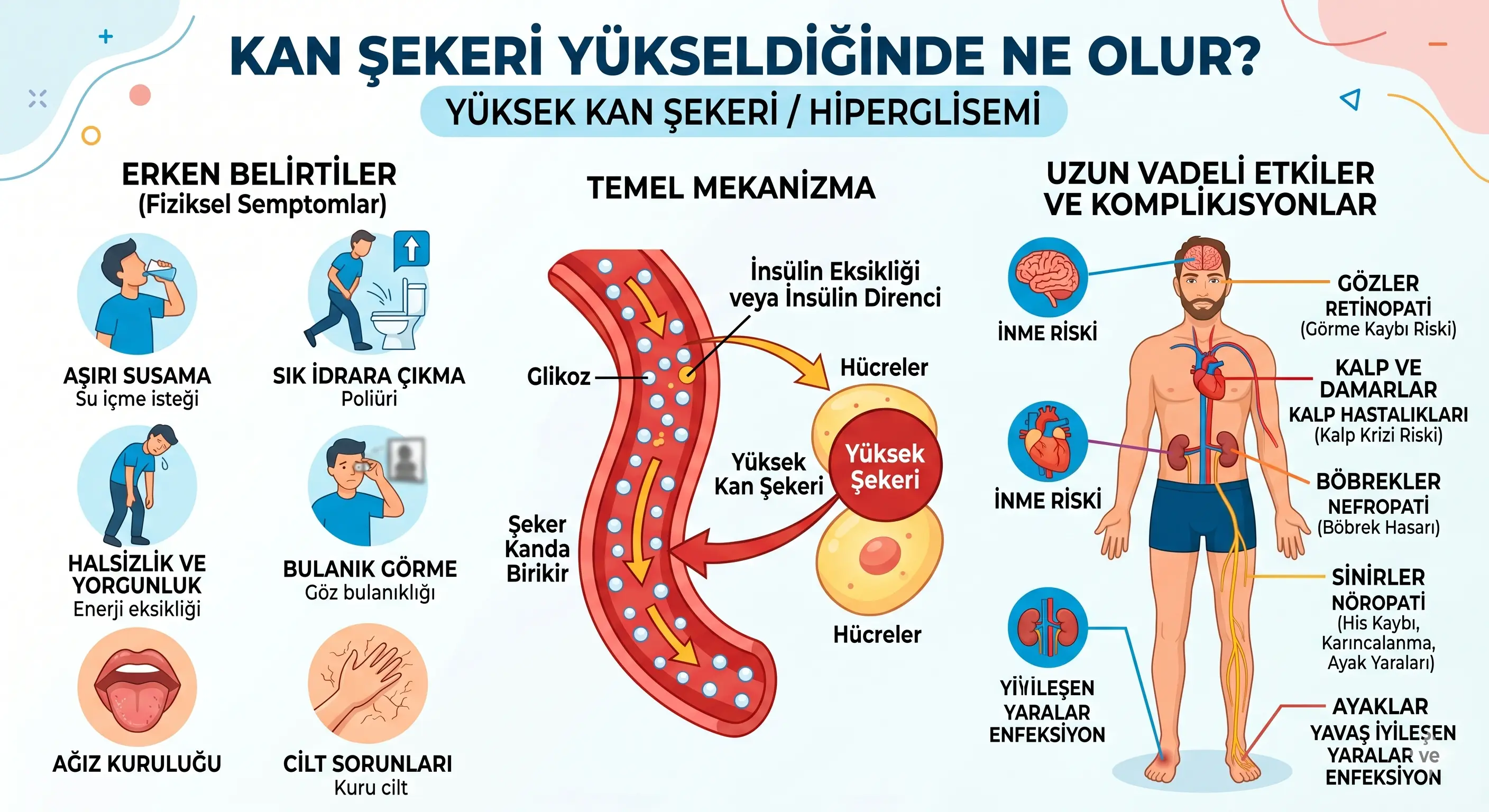 Kan Şekeri Yükseldiğinde Ne Olur?