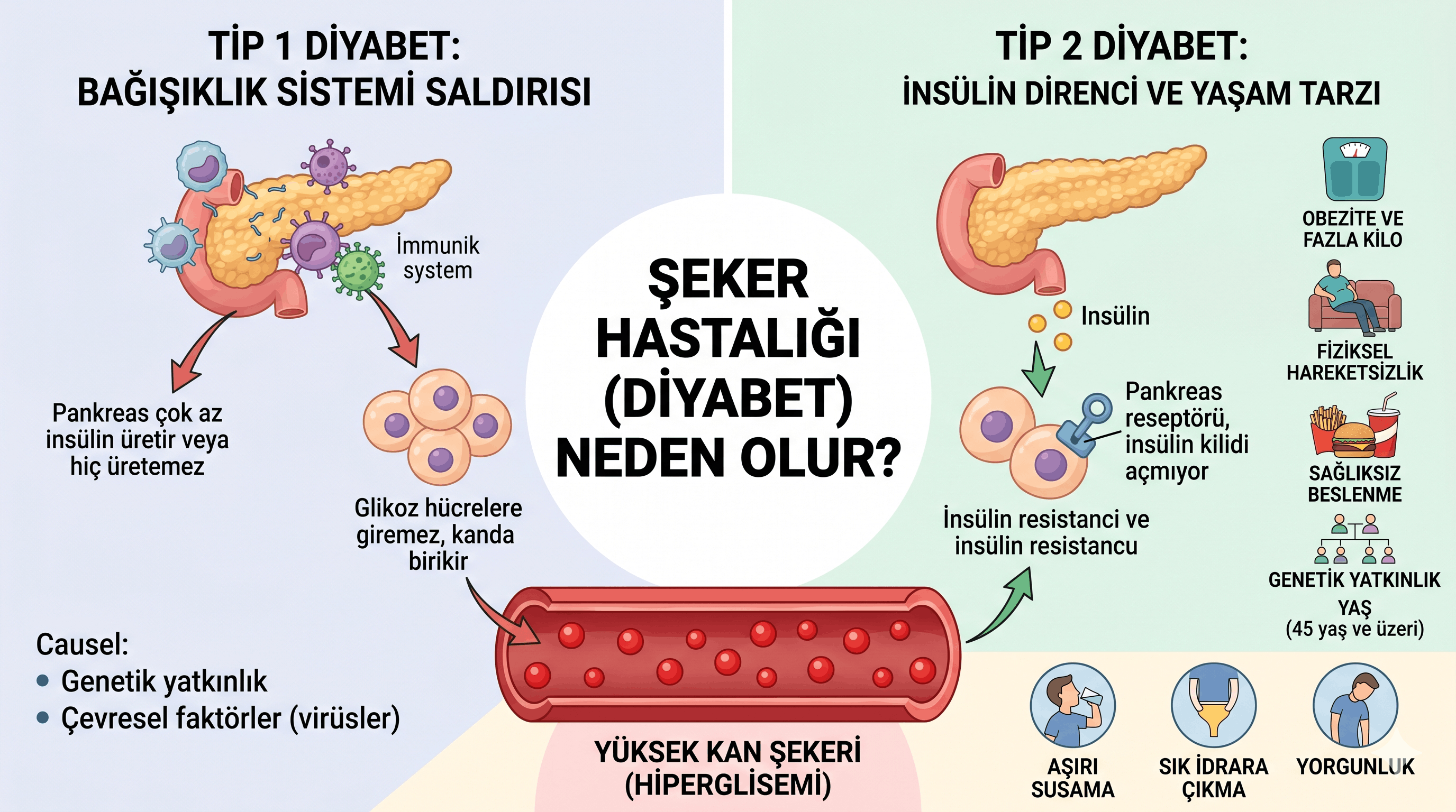 Şeker Hastalığı (Diyabet) Neden Olur?