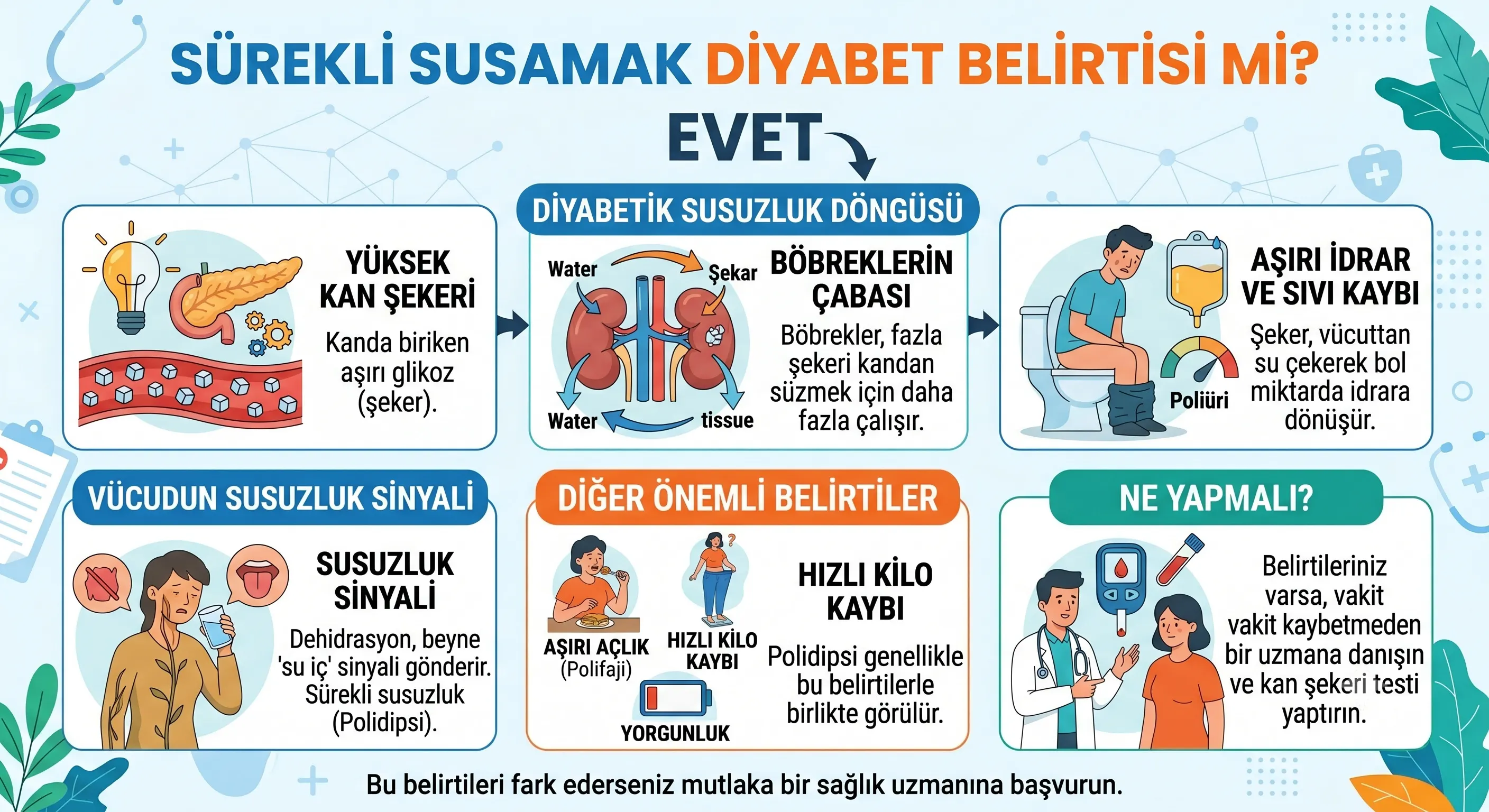 Sürekli Susamak Diyabet Belirtisi mi?